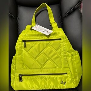 Lug Skyhop Convertible Backpack in Lemon Lime NWT